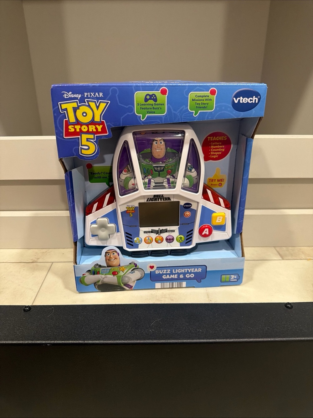 Disney Toy Story 5 Buzz Lightyear vtech Game and go - White, Purple, Green
